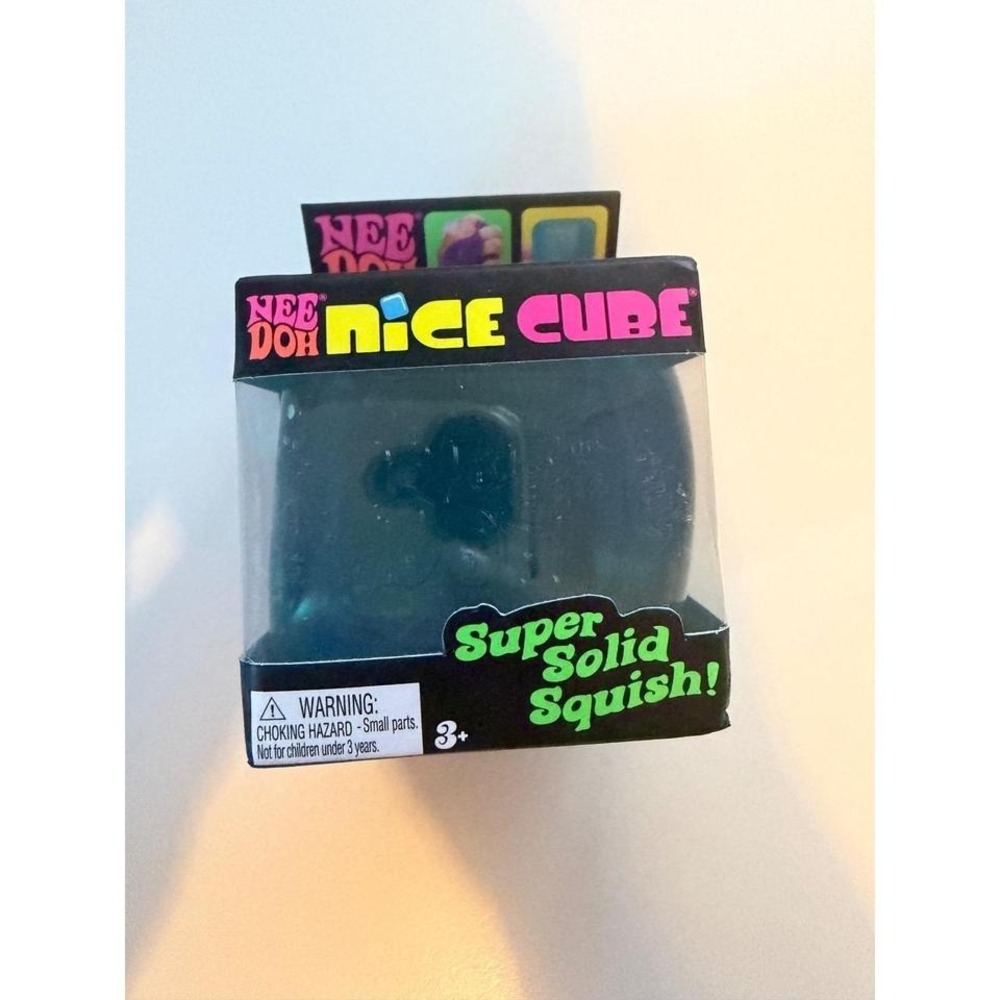 Schylling NeeDoh Nice Cube Teal Super Solid Squish Fidget Toy 25352HY NEW